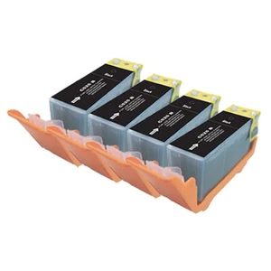 4 Black Ink Cartridge For Canon Pixma MG5200 MG5250 MG5300 MG5320 MG5350 PGI-525 - Picture 1 of 2