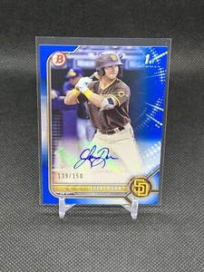 2022 Bowman Lucas Dunn Blue Auto /150 #PPA-LD | San Diego Padres
