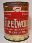Vintage 1950S Fleetwood Graphic Keywind Coffee Tin 2 Pound Chattanooga Tennessee