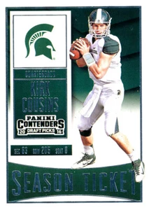 SEASON-TICKET Kirk Cousins VIKINGS REDSKINS MSU SPARTANS - Picture 1 of 1