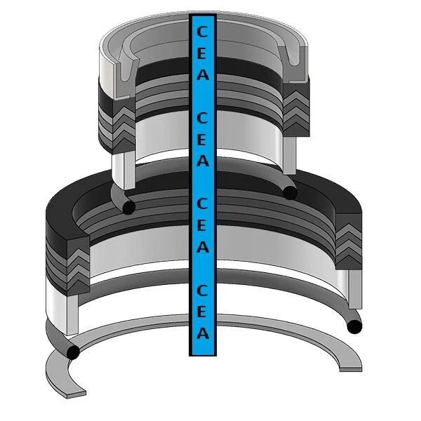 Kit de sello de cilindro de elevación John Deere RE18739 450-455E 555-B Foto 1 de 1