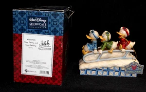 IOB DISNEY TRADITIONS JIM SHORE HUEY DEWEY LOUIE SLEDDING DUCKS~#4033270 - Picture 1 of 9
