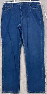 VTG RIDERS By Lee's Relaxed Fit Women's Dark Wash Denim Jeans Size 14 Long - Picture 1 of 12