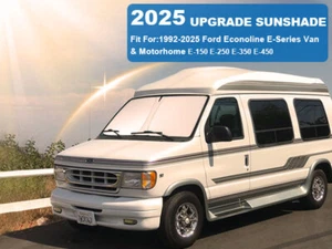 For Ford Econoline E Series 1992-2025 Car Windshield Sun Shade Sun Cover Visor - Picture 1 of 10