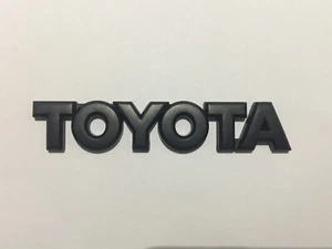 OEM Style Matte Black Toyota Rear Badge for Toyota 86 camry Corolla rav4 etc. - Foto 1 di 4