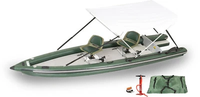 Sea Eagle FSK16 2 personas asiento giratorio toldo paquete peces esquife bote inflable Foto 1 de 4