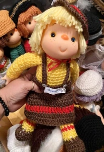Vtg Dumplin Doll Retro 1980’s Crochet GERMANY Around The World Doll 14” - Picture 1 of 1