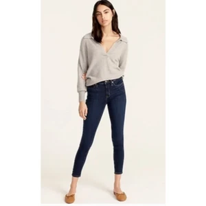 J. Crew Lookout High Rise Skinny Dark Classic Rinse Wash Denim Jeans Gr. 27 - Bild 1 von 6