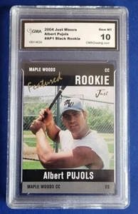 2004 Albert Pujols Just Minors Rookie # AP1 Black Graded Gem MT 10 - Picture 1 of 2