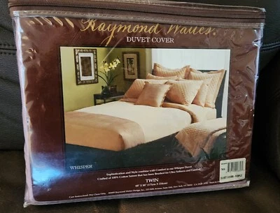 Raymond Waites Twin Duvet Cover. NEW VTG 2005 "Whisper" model 100% Cotton Sateen - Image 1 of 4