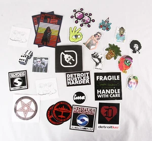 Lot of 27 Stickers, Mostly Detroit Based Music Labels - Picture 1 of 5