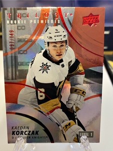 Kaedan Korczak 2022 UD Trilogy Red /149 RC Golden Knights