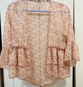 Girls Light Floral Sweater Size 16 - Picture 1 of 2