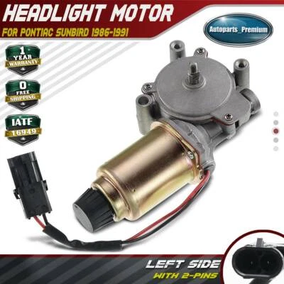 Motor del faro del conductor izquierdo para Pontiac Sunbird 86-91 16513889 49-114 Foto 1 de 4