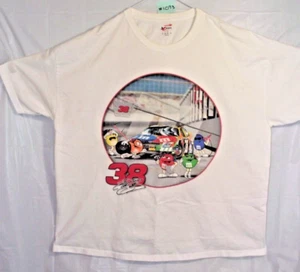 Vintage NASCAR Elliott Sadler #38 M&M's Racing Double Sided T-Shirt Sz XL #1093 - Picture 1 of 5