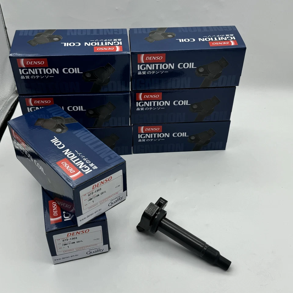Denso Ignition Coils 673-1303 Toyota Tundra Sequoia 4.7L V8 UF230 90919-02230 — 第 1/4 张图片