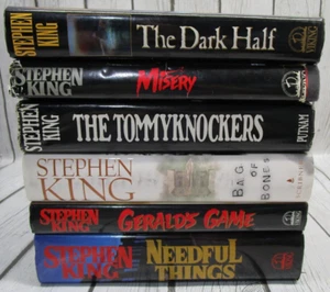 Stephen King Books Lot Of 6 Hardcover Needful Things, Gerald's Game, Misery MORE - Picture 1 of 6