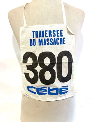 Ancien dossard Chasuble Ski du Marathon Traversée du Massacre Le Progrès CéBé - Photo 1/3