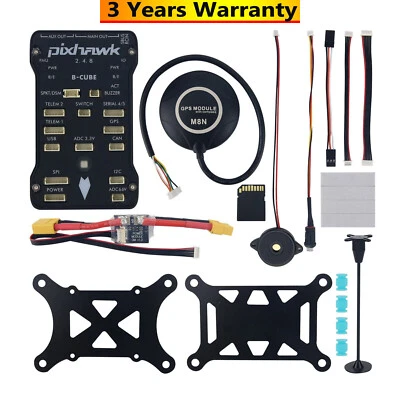 Pixhawk 2.4.8 32Bit Flight Control+Shock Absorber+M8N GPS +Power Module+Brackets - Image 1 of 4
