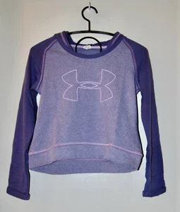 NWT Under Armour Big Girl's Lavender Purple LS Terry Hooded Sweatshirt sz L - Picture 1 of 10