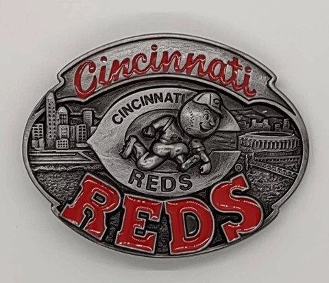 Vintage Cincinnati Reds Belt Buckle Cover