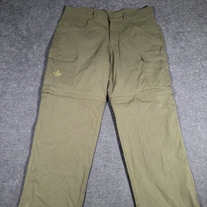 Boy Scouts Of America Pants Mens 38 Green Switchback Cargo Uniform Convertible - Picture 1 of 8