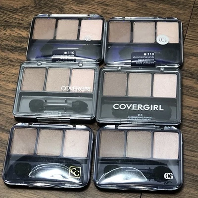 6x CoverGirl Eye Enhancers 3-Kit Eyeshadow, Shimmering Sands 110, 0.14 oz - Image 1 of 4