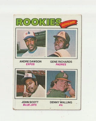 1977 Topps Béisbol Andre Dawson Novato #473 En muy buen estado+/Ex Foto 1 de 2
