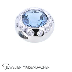 Colgante de topacio *London Blue* con brillantes - Imagen 1 de 4