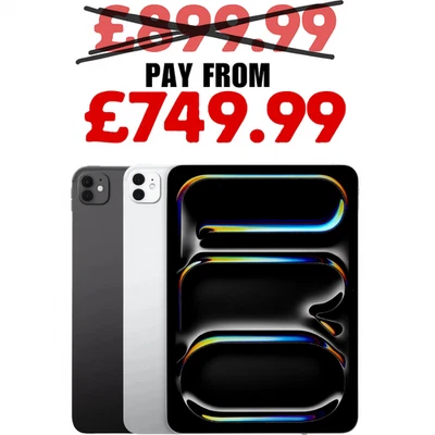 Apple iPad Pro 11" & 13" M4-256GB/512GB/ 1TB/2TB -Wi-Fi & 5G-Grade-A+++-UK(2024) - Image 1 of 4