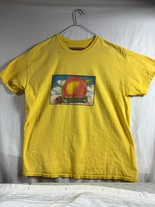 Vintage Allman Brothers Band Shirt Large? Yellow 1995 Eat A Peach For Peace - Picture 1 of 10