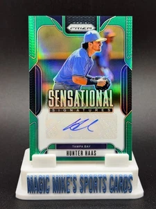 Hunter Haas 2025 Panini Prizm #HH-HS Sensational Signatures Green Prizm Auto - Picture 1 of 2
