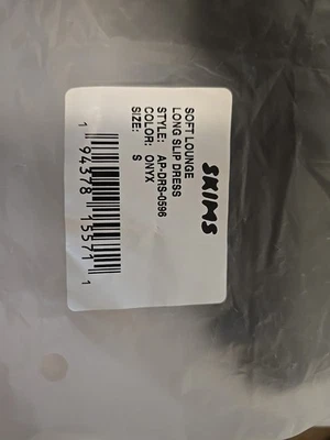 Skims Black Slip Dress - Image 1 of 4