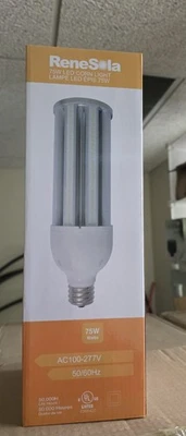 RENESOLA 75 Watts E39 Base 100-277V UL/DLC LED Corn Light Bulb 5000k - Image 1 of 2