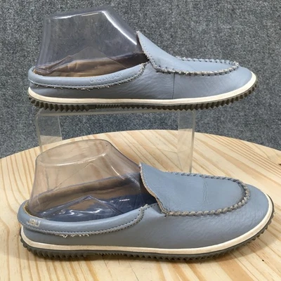 JBU By Jambu Shoes Womens 8 M Torino Casual Slip On Mule Flats Blue Faux Leather - Image 1 of 4