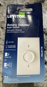Interruptor atenuador giratorio Leviton Trimatron para bombillas regulables blanco RDL06-TW - Imagen 1 de 2