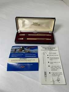 VTG/Rare Fisher Space Pen & Pencil Set Black & Gold - Picture 1 of 15