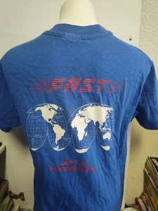VINTAGE AMDAHL FAST IBM 1988 T SHIRT BLUE L HANES BEEFY T SINGLE STITCHED USA - Picture 1 of 6