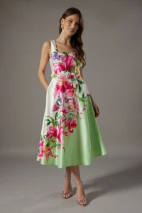Coast Green Midi Dress Womens Occasion Dresses - Picture 1 of 5