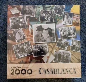Casablanca 1997 Springbok Hallmark 2000pc Jigsaw Puzzle Sealed Unopened - Picture 1 of 6