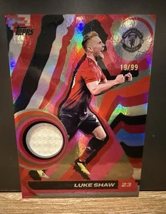 Topps Manchester United Team Set 24/25 - Luke Shaw - Player Worn Relic - 19/99 - Picture 1 of 2