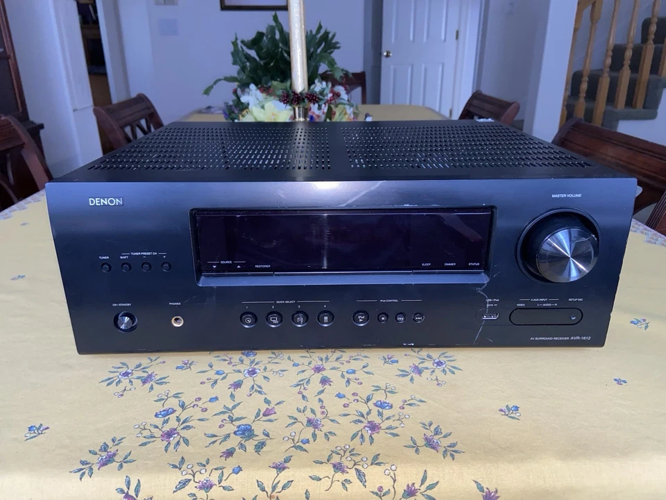 Denon AVR-1612 5.1 CH HDMI Home Theater Surround Sound Receiver - No Remote - Image 1 of 4