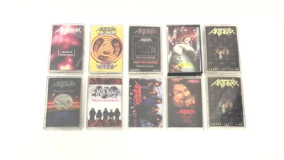 Vintage Lot of 10 Anthrax Heavy Metal Rock Music Cassettes - Image 1 of 4
