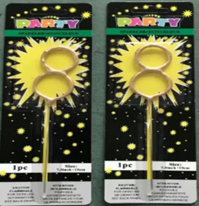 12pks Birthday Candles Cake number 8 Candle Decoration - Picture 1 of 1
