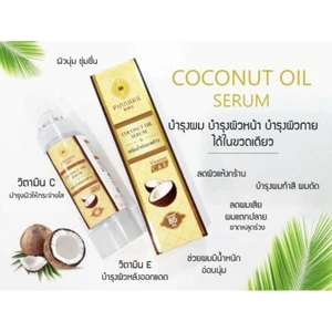 Pinnara Coconut Oil Serum Virgin Cold Press Vitamin E C Stretch Hair marks Skin - Picture 1 of 9