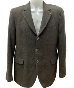 Massimo Dutti Size 44 - 54 - M - L 100% Wool Braun Jacket Blazer Men's - Picture 1 of 7