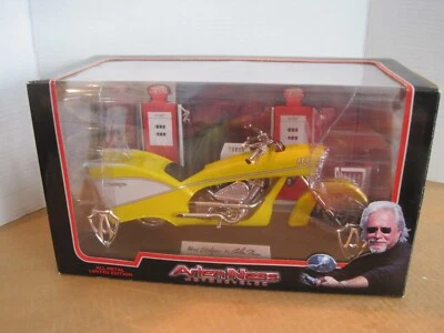 Arlen Ness Diecast Yellow Stalgia Motorcycle 1/6 Collector's Limited Edition NIB - Image 1 of 4