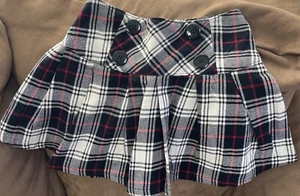 GIRLS SZ 5 SKATER SKIRT FLANNEL PLAID SUPER CUTE!! - Picture 1 of 4