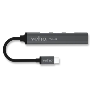 MINI CONCENTRADOR MULTIPUERTO VEHO TA-4 CON USB 3.0 - VAA-650-TA4-USB-C - Imagen 1 de 4