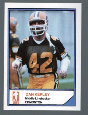 Dan Kepley 1983 JOGO CFL — 第 1/2 张图片